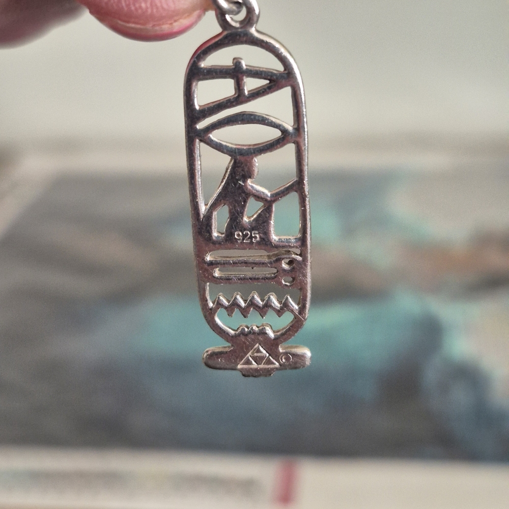 Silver Hieroglyphic Pendant - Picture 4 of 5